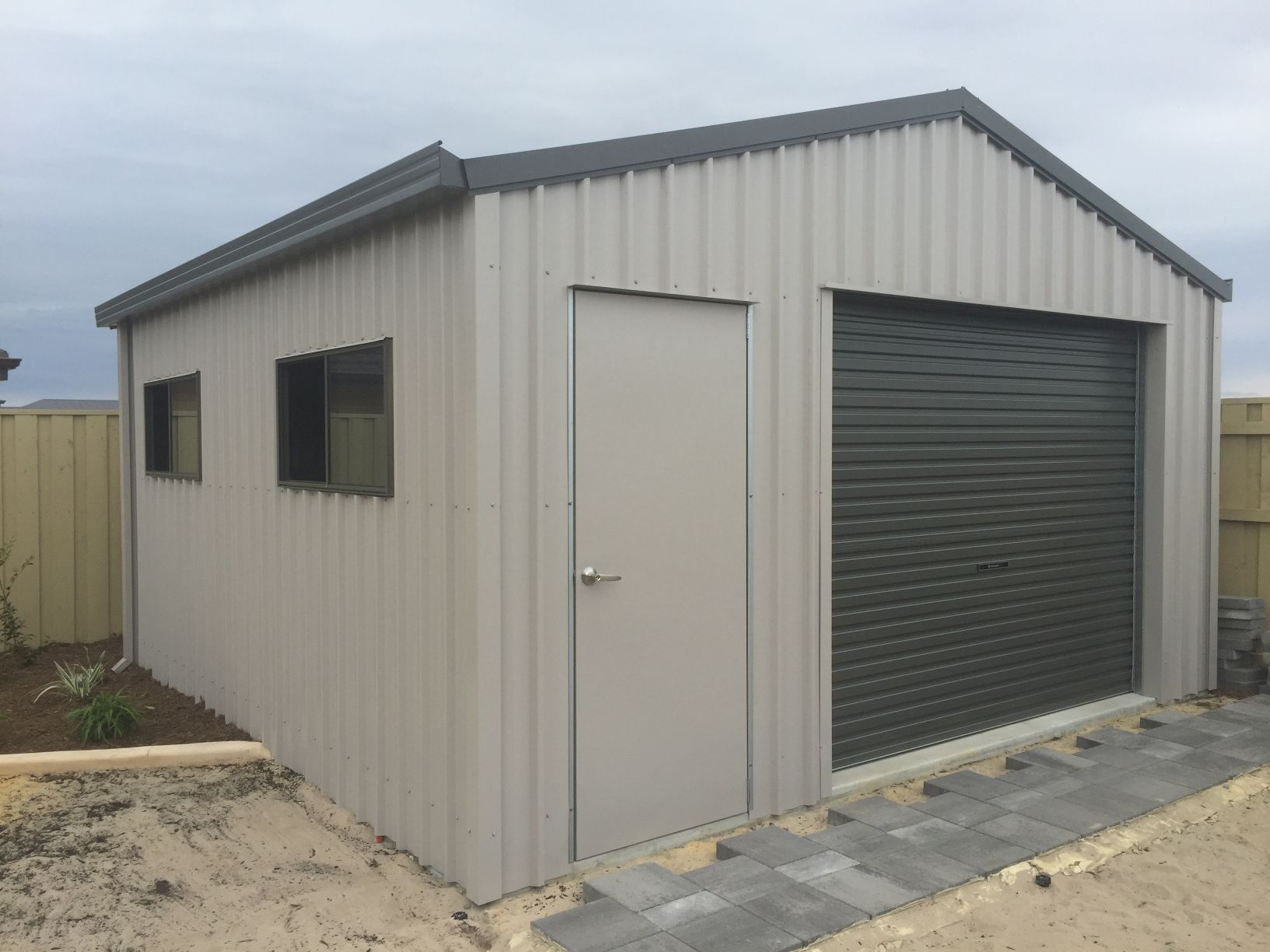 6m x 4.5m x 2.5m Shed with Roller Door Shed Rite